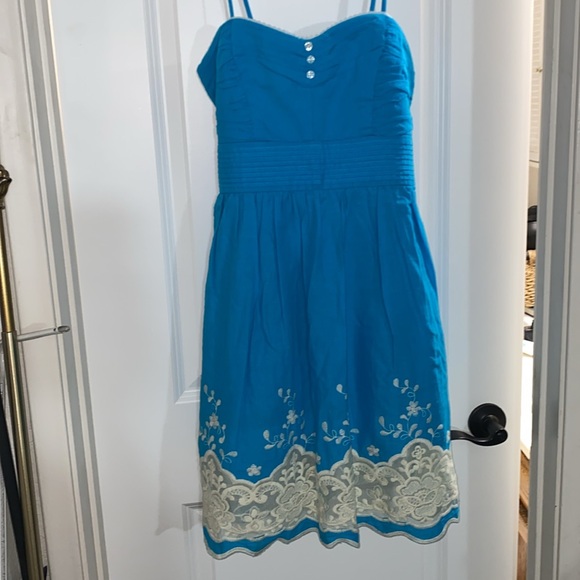 NWT Speechless Juniors Dress - size 11 - blue with spaghetti straps and back zip - Picture 12 of 13